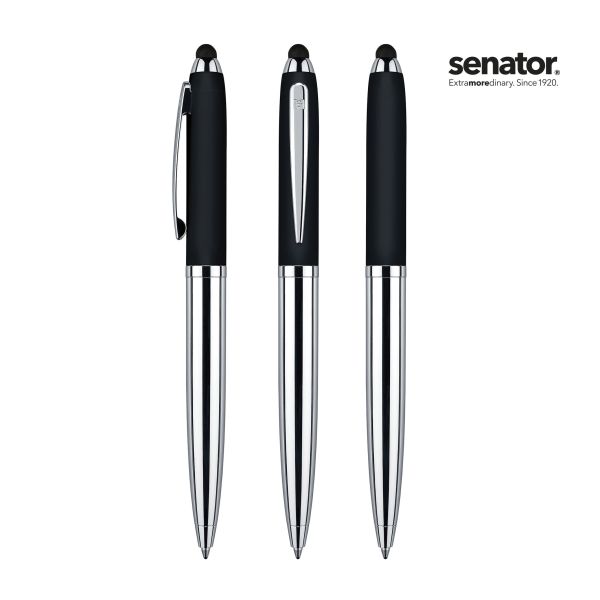 SENATOR Metallkugelschreiber + Stylus NAUTIC 2754 Schwarz