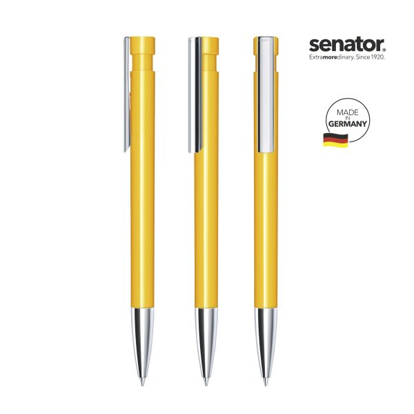 2917_Liberty_polished_MTT_MC_7408_5_P_SENATOR_Kugelschreiber SENATOR Kugelschreiber LIBERTY Polished MTT MC 2917 Pantone 7408 Gelb