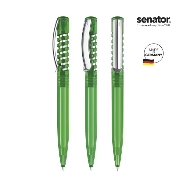 SENATOR Kugelschreiber NEW SPRING Clear MC 2410 Pantone 347 Grün