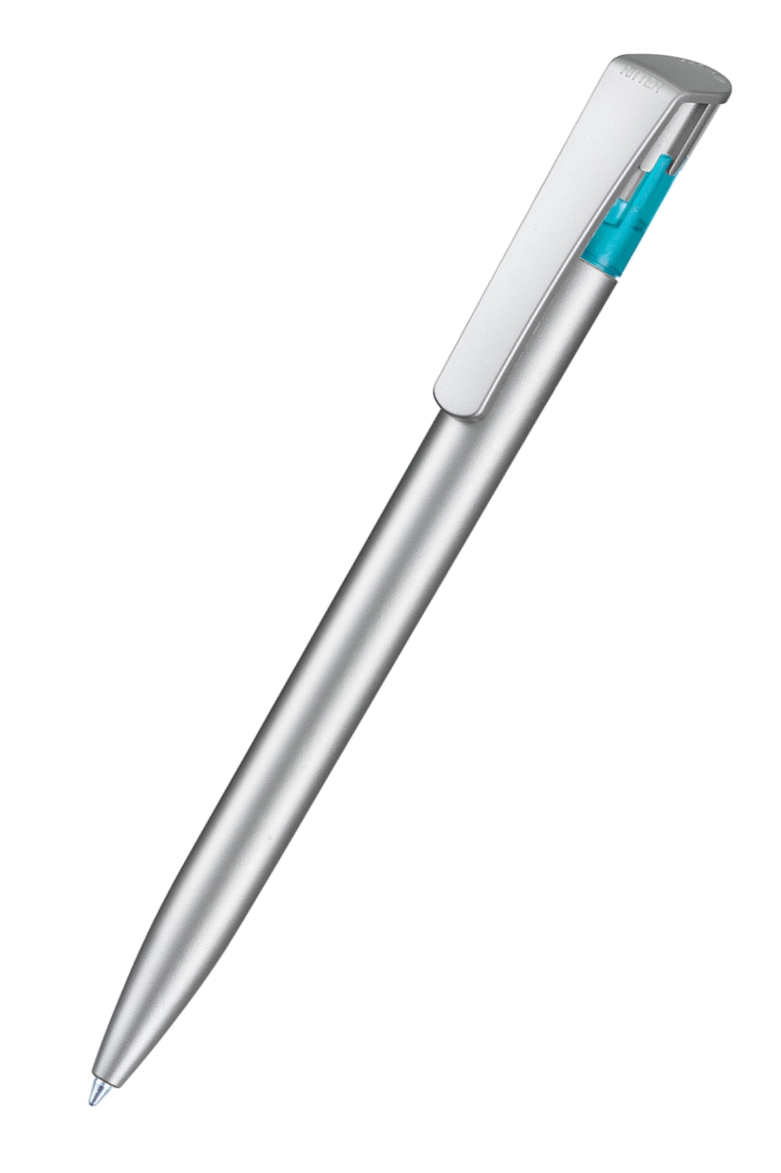 Ritter Pen Kugelschreiber All-Star Silver 50070 Caribic-Blau 4110