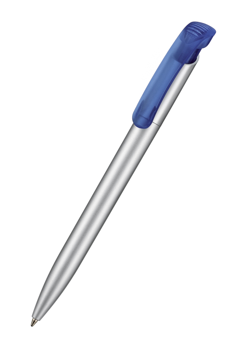 Ritter Pen Kugelschreiber Clear Silver F 32000 Wasserfall-Blau 4324