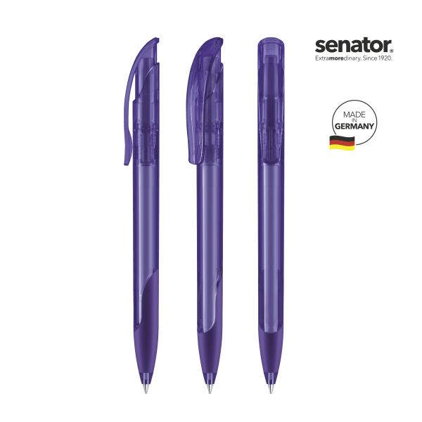 2597_Challenger_clear_SG_267_5_P_SENATOR_Kugelschreiber SENATOR Kugelschreiber CHALLENGER Clear SG 2597 Pantone 267 Violett