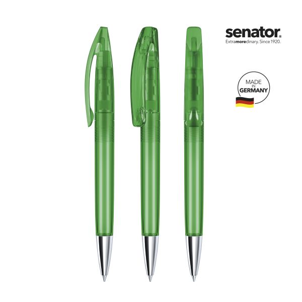SENATOR Kugelschreiber BRIDGE Clear MT Pantone 347 Dunkelgrün