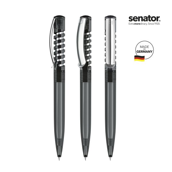 SENATOR Kugelschreiber NEW SPRING Clear MC 2410 Pantone 445 Grau