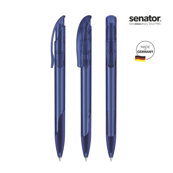 2597_Challenger_clear_SG_2757_5_P_SENATOR_Kugelschreiber SENATOR Kugelschreiber CHALLENGER Clear SG 2597 Pantone 2757 Blau