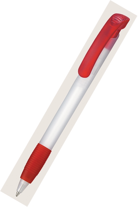 Ritter Pen Kugelschreiber Soft Clear Frozen 12100 Kirsch-Rot 3634