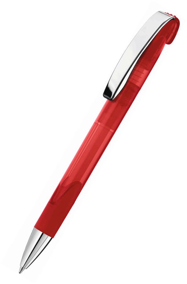 UMA Kugelschreiber LOOK grip transparent M SI 0-0122 Rot