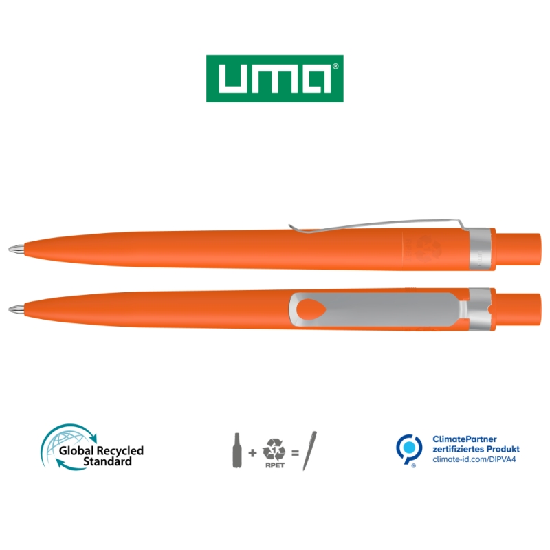 UMA Kugelschreiber RECYCLED PET PEN CORE F 0-2350 orange