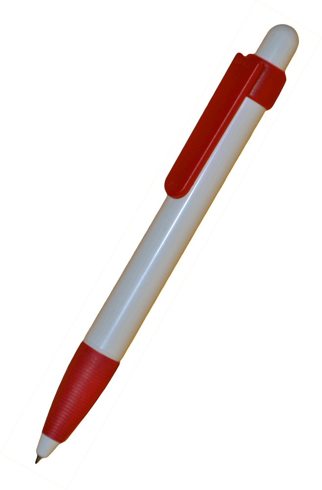 RITTER-PEN Kugelschreiber Soft Booster 02773- weiß-rot