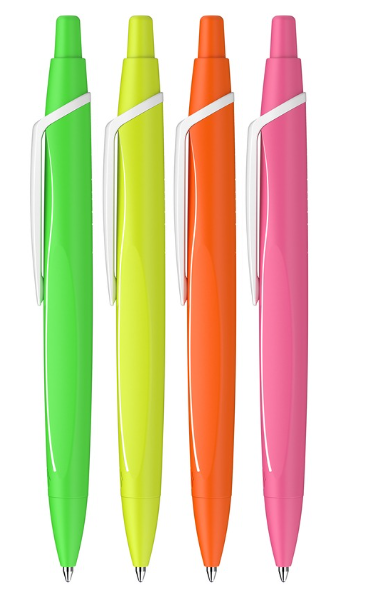 Reco Neon Schneider Kugelschreiber orange-weiss
