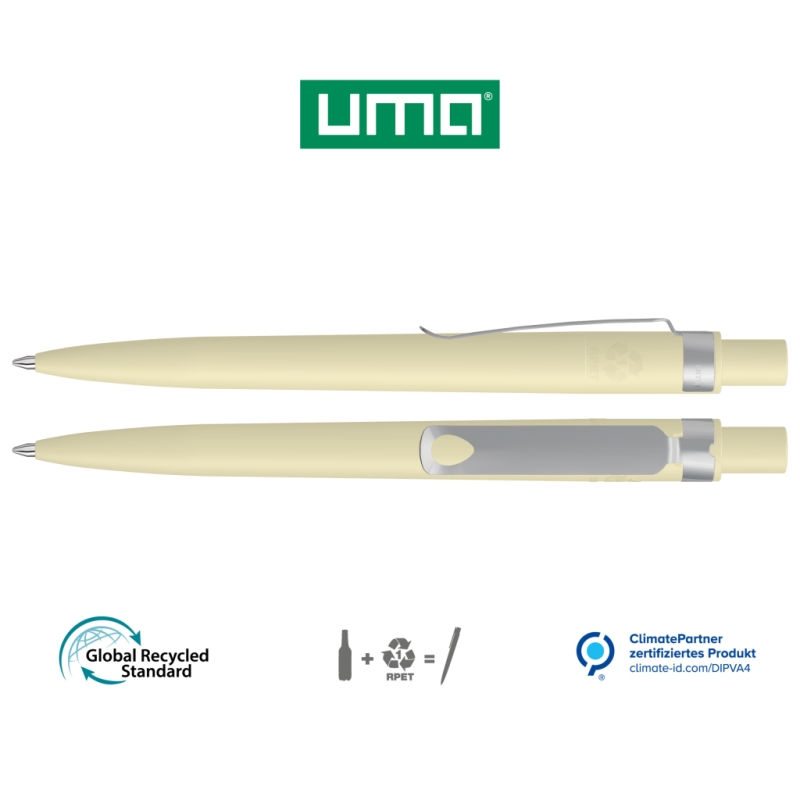 UMA Kugelschreiber RECYCLED PET PEN CORE F 0-2350 beige