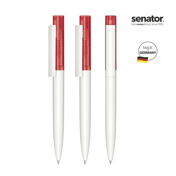 SENATOR Kugelschreiber HEADLINER Clear Basic 3281 Rot Pantone 186