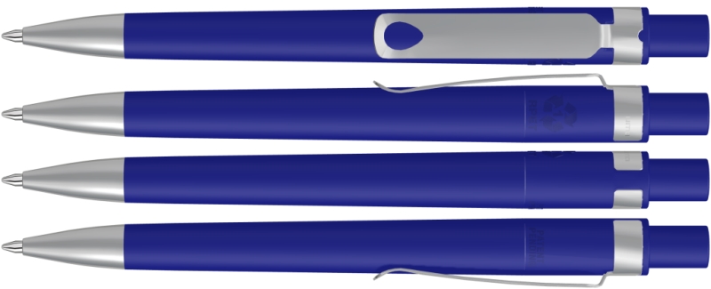 UMA Kugelschreiber RECYCLED PET PEN CORE F SI 0-2350 dunkelblau