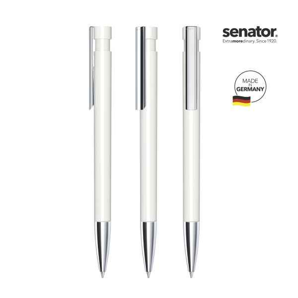 SENATOR Kugelschreiber LIBERTY Polished MTT MC 2917 Weiß