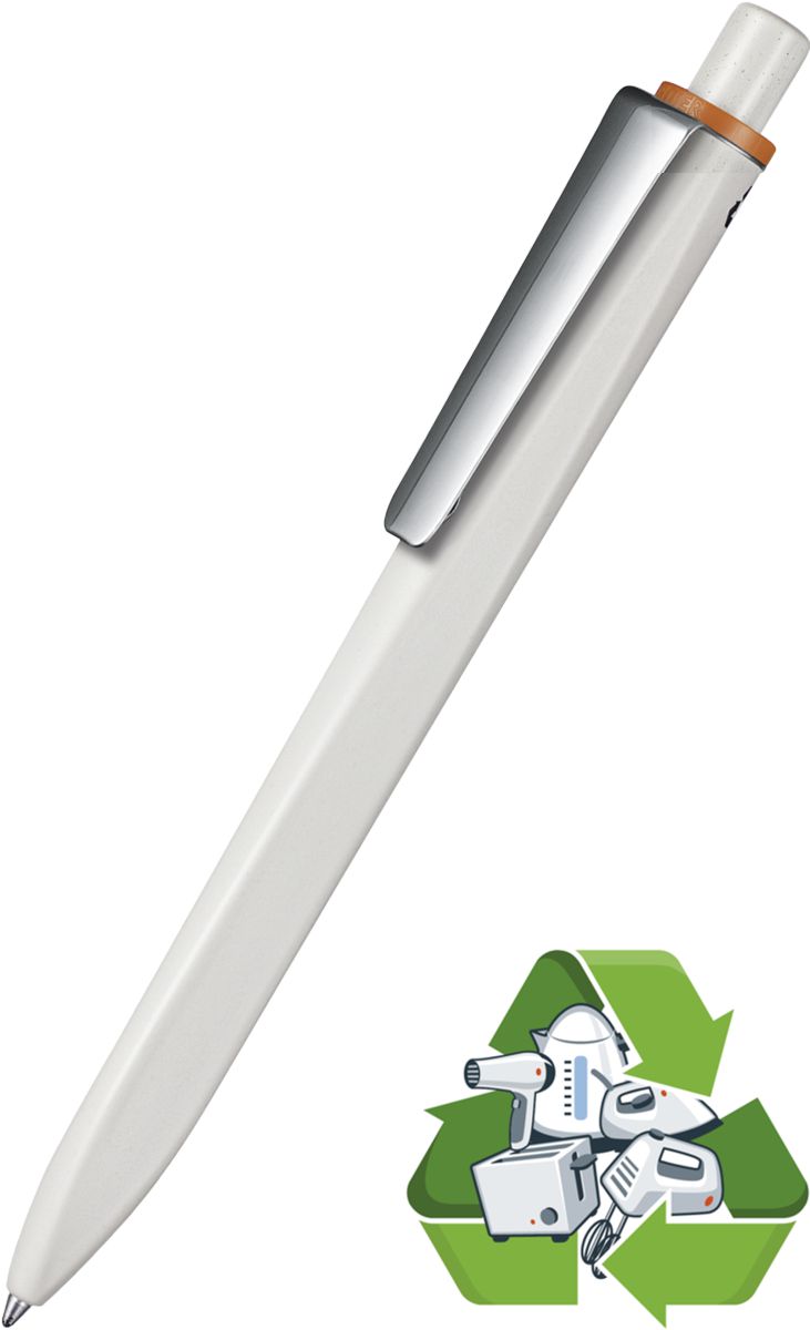 99803_ridge_recycled_soft_m_ritter_pen_kugelschreiber_1425_0549 Ritter Pen Kugelschreiber Ridge Recycled Soft M 99803 grau + orange 0549