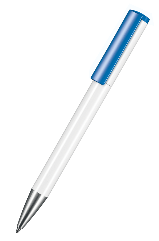 Ritter Pen Kugelschreiber Lift 03800 Weiß 0101 mit Himmel-Blau 1301