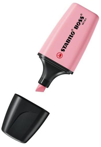 STABILO BOSS ORIGINAL MINI Pastel Textmarker rosiges Rouge