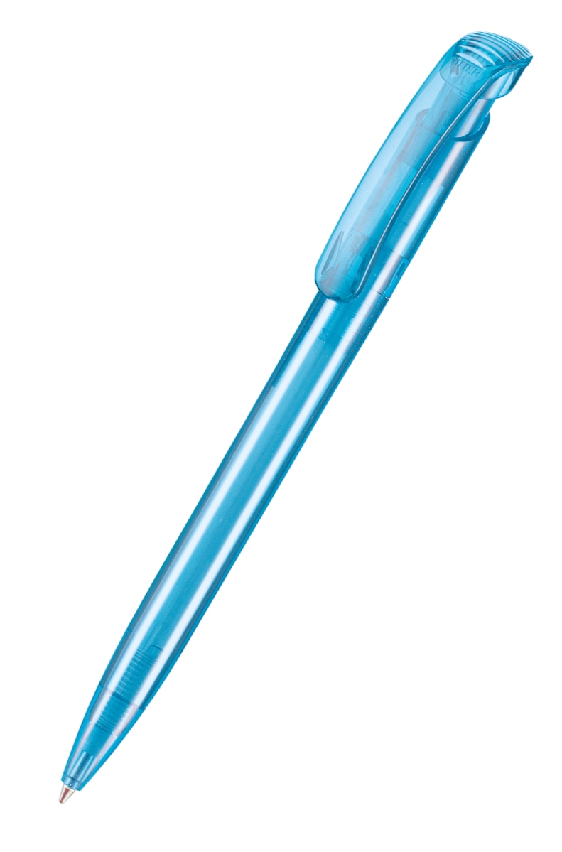 Ritter Pen Kugelschreiber Clear Transparent 12020 Caribic-Blau 4110