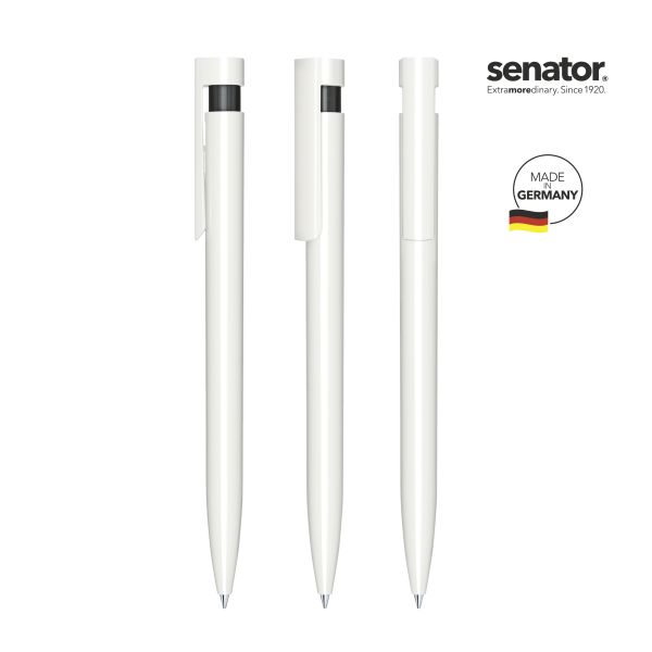 SENATOR Kugelschreiber LIBERTY Polished Basic 2993 Weiß - Schwarz