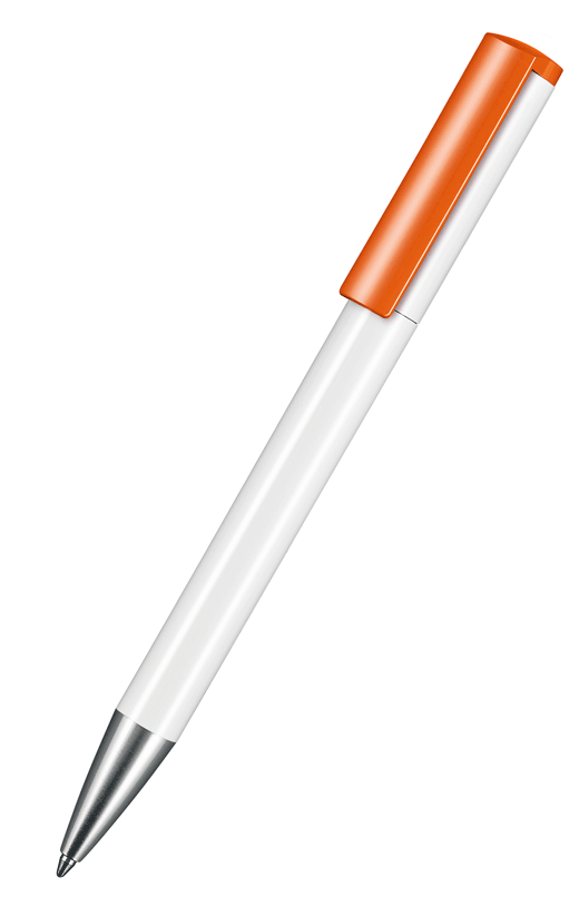 Ritter Pen Kugelschreiber Lift 03800 Weiß 0101 mit Orange 0501