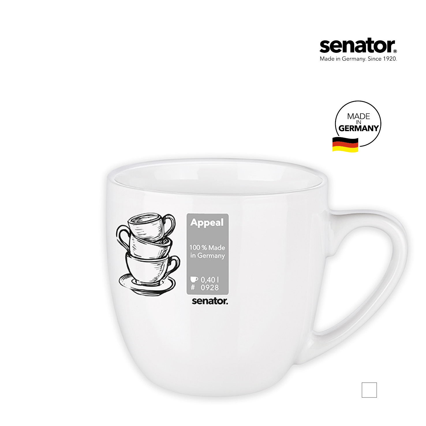 APPEAL SENATOR Kaffeetasse inkl. 1C-Druck