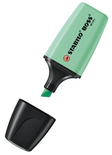 STABILO BOSS ORIGINAL MINI Pastel Textmarker Minzgrün