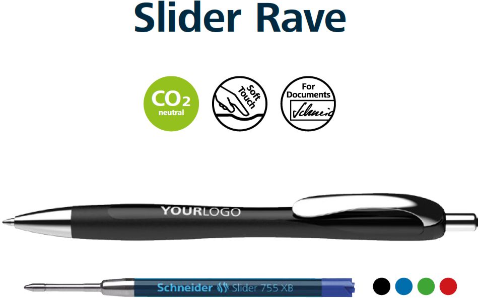 Slider Rave Schneider Kugelschreiber rot weiss