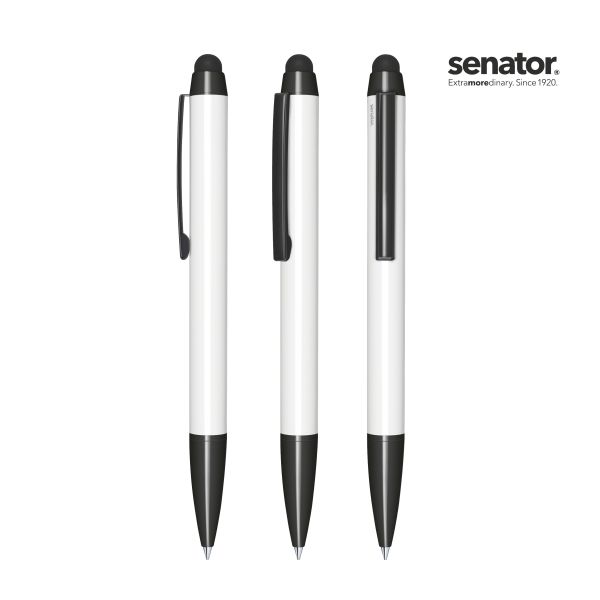 SENATOR Metallkugelschreiber + Stylus ATTRACT STYLUS 3330 Weiß