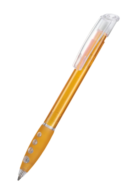 Ritter Pen Kugelschreiber Bubble Transparent 14400 Mango-Gelb 3505