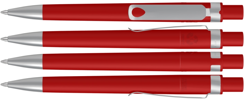 UMA Kugelschreiber RECYCLED PET PEN CORE F SI 0-2350 rot