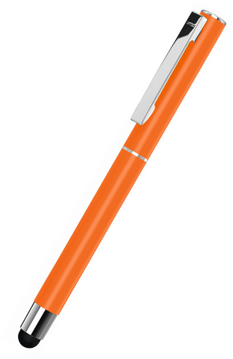 UMA Metall-Rollerball Touchpen STRAIGHT SI R TOUCH 0-9452 SI R TO Orange