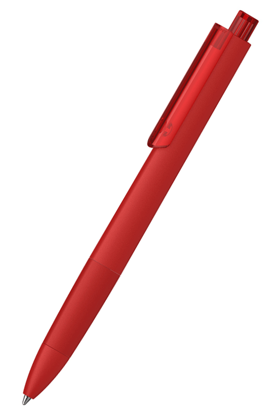 KLIO-ETERNA Kugelschreiber Tecto softtouch transparent 42665 Rot HST