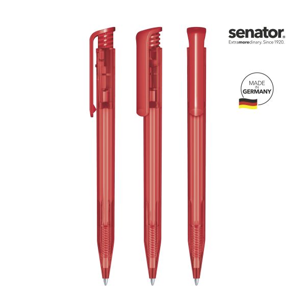 SENATOR Kugelschreiber SUPER HIT Clear 2756 Pantone 186 Rot