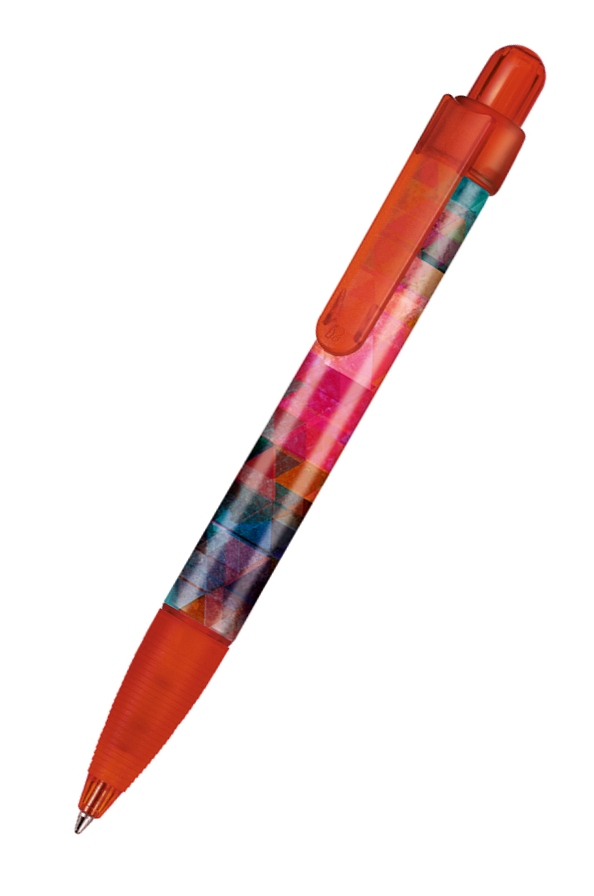 Ritter Pen Kugelschreiber Booster Transparent Foil 42773 Feuer-Rot 3609