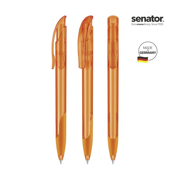 2597_Challenger_clear_SG_151_5_P_SENATOR_Kugelschreiber SENATOR Kugelschreiber CHALLENGER Clear SG 2597 Pantone 151 Orange