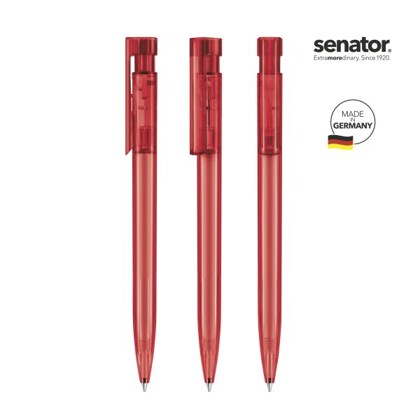 SENATOR Kugelschreiber LIBERTY Clear 2983 Pantone 186 Rot