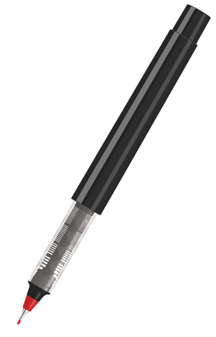 UMA Fineliner RECYCLED PET PEN PRO FL schwarz 0-2254 Rot