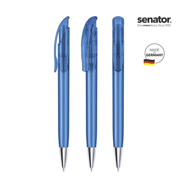 SENATOR Kugelschreiber CHALLENGER Clear MT 2925 Pantone 2935 Blau