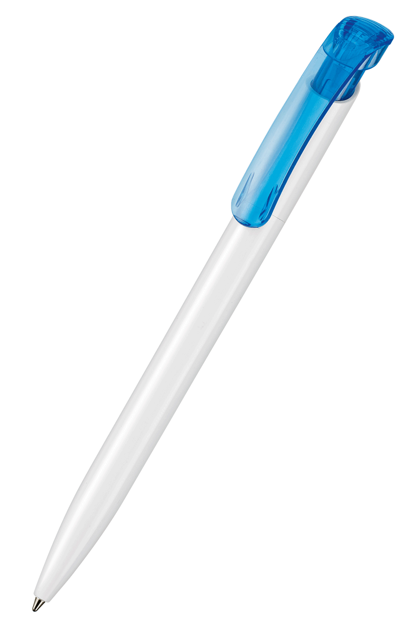 Ritter Pen Kugelschreiber Clear ST 42023 weiss + caribic-blau 4110