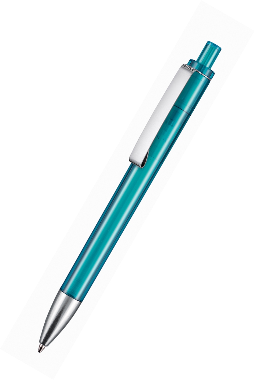 Ritter Pen Kugelschreiber Exos Transparent 17600 Türkis 4127