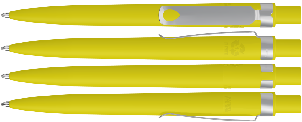 UMA Kugelschreiber RECYCLED PET PEN CORE F 0-2350 gelb