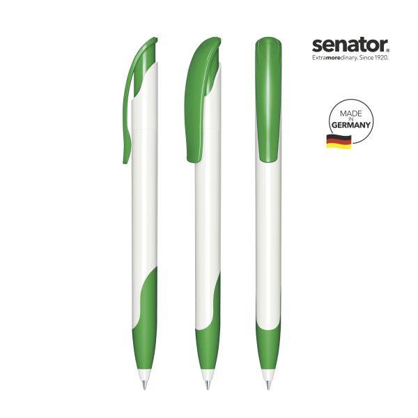 2958_Challenger_polished_basic_SG_347_5_P_SENATOR_Kugelschreiber SENATOR Kugelschreiber CHALLENGER Polished Basic SG 2958 Pantone 347 Grün